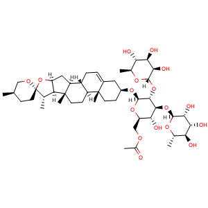 Chemical structure of Taccaoside E , CAS 1858199-00-4, AChemBlock AD274688