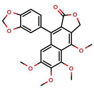 Chemical structure of 5-Methoxyjusticidin A , CAS 205505-62-0, AChemBlock AD274701