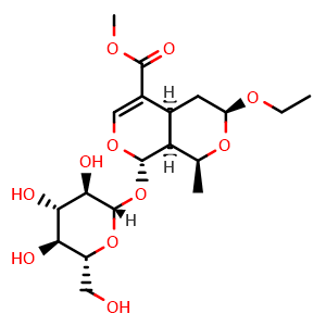Chemical structure of 7alpha-O-Ethylmorroniside , CAS 1116650-29-3, AChemBlock AD274706