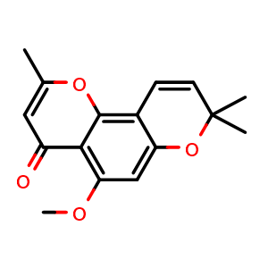 Chemical structure of O-Methylalloptaeroxylin , CAS 35930-31-5, AChemBlock AD274707