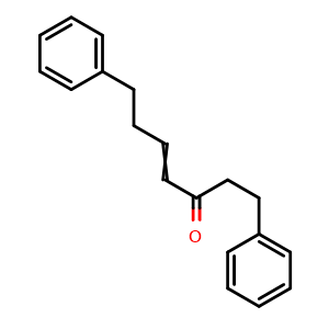 Chemical structure of 1,7-Diphenylhept-4-en-3-one , CAS 79559-59-4, AChemBlock AD274723