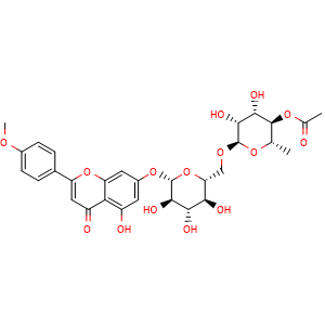 Chemical structure of Linarin 4'''-acetate , CAS 79541-06-3, AChemBlock AD274740