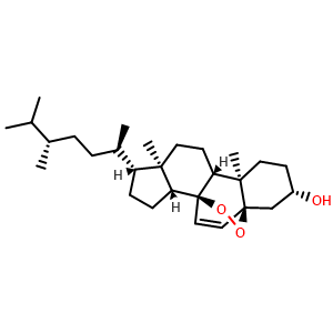 Chemical structure of 5alpha,8alpha-Epidioxyergost-6-en-3beta-ol , CAS 82227-99-4, AChemBlock AD274747