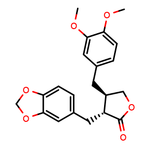 Chemical structure of Kusunokinin , CAS 58311-20-9, AChemBlock AD274748