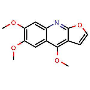 Chemical structure of Kokusaginine , CAS 484-08-2, AChemBlock AD274756