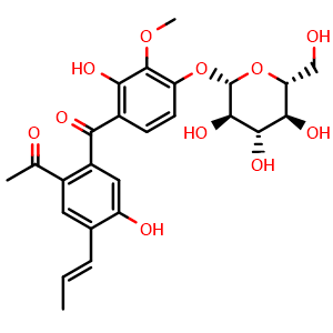 Chemical structure of Penthoroside A , CAS 2803716-48-3, AChemBlock AD274790