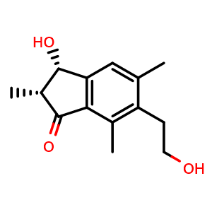 Chemical structure of (2R,3S)-Pterosin C , CAS 68399-17-7, AChemBlock AD274799