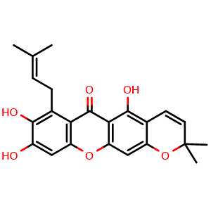 Chemical structure of Demethylmangostanin , CAS 2289591-37-1, AChemBlock AD274800