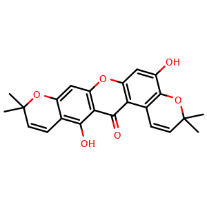 Chemical structure of Brasilixanthone B , CAS 84002-57-3, AChemBlock AD274804