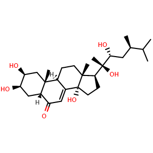 Chemical structure of Makisterone A , CAS 20137-14-8, AChemBlock AD274805