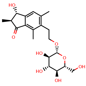 Chemical structure of (2S,3S)-Pteroside C , CAS 98855-62-0, AChemBlock AD274812