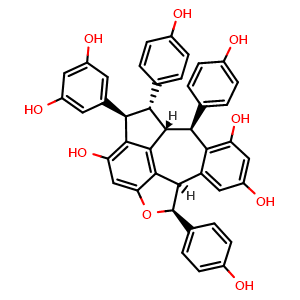 Chemical structure of Suffruticosol B , CAS 220936-87-8, AChemBlock AD274819