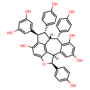 Chemical structure of Suffruticosol A , CAS 220936-82-3, AChemBlock AD274824