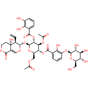 Chemical structure of Macrophylloside B , CAS 179457-67-1, AChemBlock AD274846