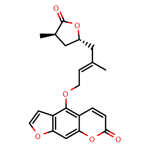 Chemical structure of Lucidafuranocoumarin B , CAS 1422520-77-1, AChemBlock AD274853