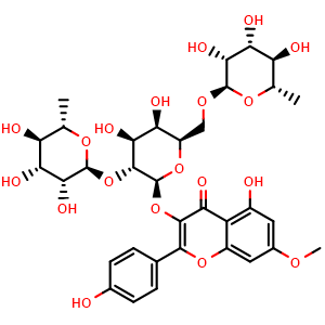 Chemical structure of Oxytroflavoside G , CAS 1391144-89-0, AChemBlock AD274869
