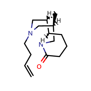 Chemical structure of Tetrahydrorhombifoline , CAS 3382-84-1, AChemBlock AD274873