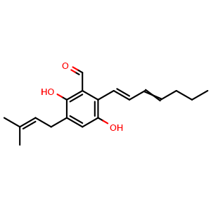 Chemical structure of Dihydroauroglaucin , CAS 77102-91-1, AChemBlock AD274916