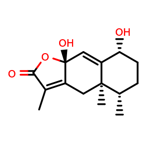 1beta,8alpha-Dihydroxyeremophila-7(11),9-dien-12,8-olide