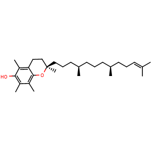 Chemical structure of alpha-Tocomonoenol , CAS 97549-14-9, AChemBlock AD274924