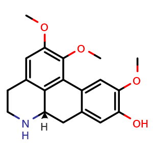 Chemical structure of Laurotetanine , CAS 128-76-7, AChemBlock AD274931