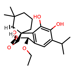 Chemical structure of 7-O-Ethylrosmanol , CAS 111200-01-2, AChemBlock AD274945