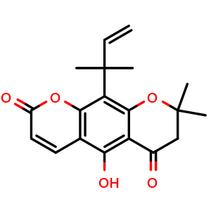Chemical structure of Clausenidin , CAS 28384-44-3, AChemBlock AD274956