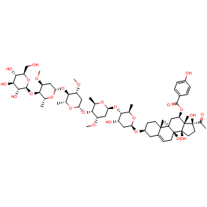Chemical structure of Otophylloside J , CAS 1015447-50-3, AChemBlock AD274977