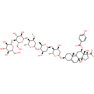 Chemical structure of Otophylloside H , CAS 1015447-48-9, AChemBlock AD274980