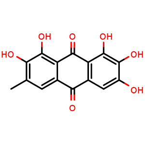 Chemical structure of 2,7-Dihydroxyemodin , CAS 81892-83-3, AChemBlock AD274982