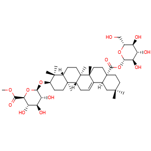 Chemical structure of Chikusetsusaponin-IVa methyl ester , CAS 58546-61-5, AChemBlock AD274992