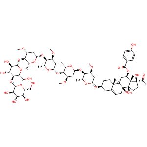 Chemical structure of Cynanotophylloside B , CAS 2171413-06-0, AChemBlock AD274996