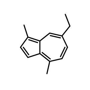 Chemical structure of Chamazulene , CAS 529-05-5, AChemBlock AD275012