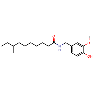 Chemical structure of Dihydrohomocapsaicin II , CAS 71239-21-9, AChemBlock AD275026