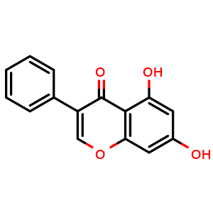 Chemical structure of 5,7-Dihydroxyisoflavone , CAS 4044-00-2, AChemBlock AD275028