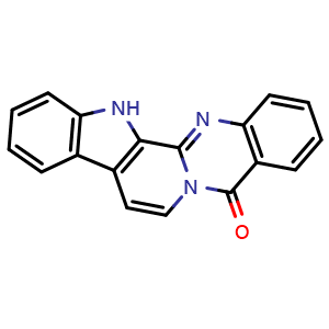 Chemical structure of 7,8-Dehydrorutecarpine , CAS 55786-24-8, AChemBlock AD275062