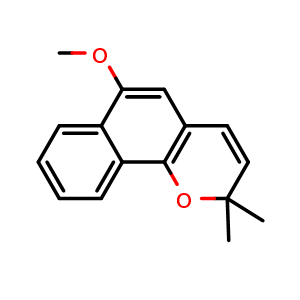 Chemical structure of Lapachenole , CAS 573-13-7, AChemBlock AD275063