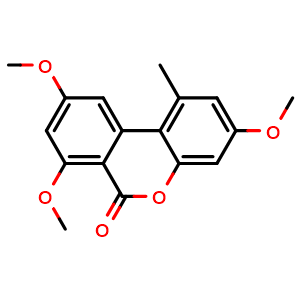 Chemical structure of Alternariol-trimethylaether , CAS 13872-98-5, AChemBlock AD275064