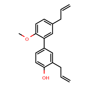 Chemical structure of 2-O-Methylhonokiol , CAS 68592-19-8, AChemBlock AD275066