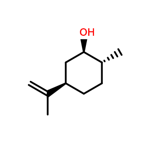 Chemical structure of (-)-Dihydrocarveol , CAS 20549-47-7, AChemBlock AD275068