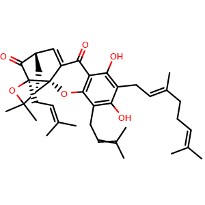 Chemical structure of Desoxygambogenin , CAS 173614-93-2, AChemBlock AD275072