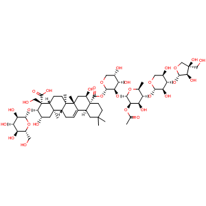 Chemical structure of 2''-O-acetyl-platyconic acid A , CAS 1256935-30-4, AChemBlock AD275075