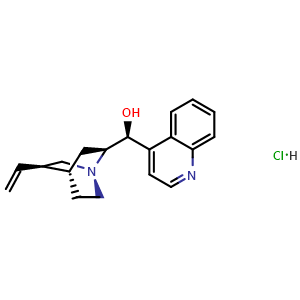 Chemical structure of Cinchonine hydrochloride , CAS 5949-11-1, AChemBlock AD275085