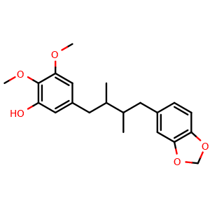 Chemical structure of Sphenanlignan , CAS 866347-36-6, AChemBlock AD275090
