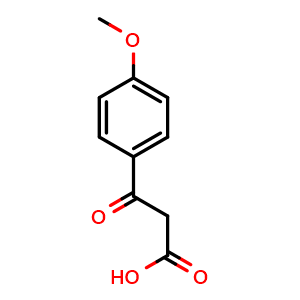 Chemical structure of 4-Methoxybenzoylacetic acid , CAS 13422-77-0, AChemBlock AD275094