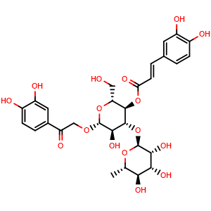 Chemical structure of beta-Oxoacteoside , CAS 149507-92-6, AChemBlock AD275109