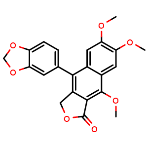 Chemical structure of Justicidin C , CAS 17803-12-2, AChemBlock AD275121