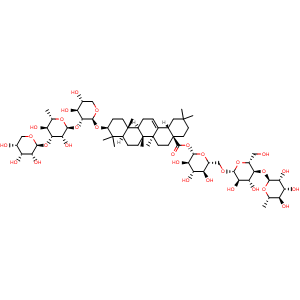 Chemical structure of Huzhangoside C , CAS 96315-52-5, AChemBlock AD275126