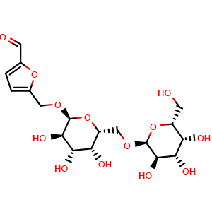 5-(alpha-D-galactopyranosyl-(1->6)-alpha-D-galactopyranosyloxymethyl)-2-furancarboxaldehyde