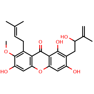 Chemical structure of Mangostenol , CAS 437711-43-8, AChemBlock AD275148